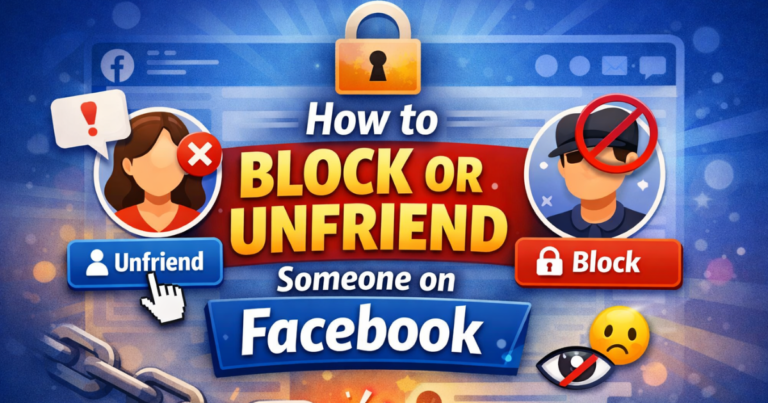 How to block or unfriend someone on Facebook step by step