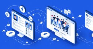 Illustration showing how to invite Facebook Page fans to join a Facebook Group