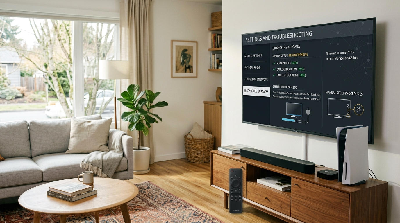 Changing the input source on a Samsung Smart TV using the remote