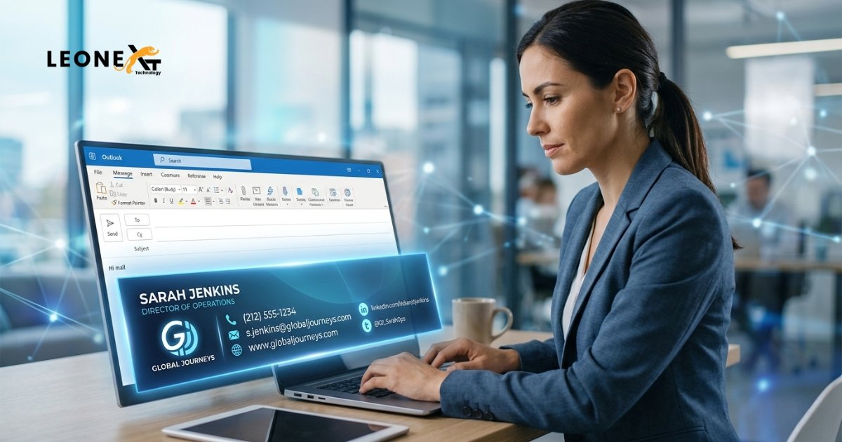 how to add signature in Outlook