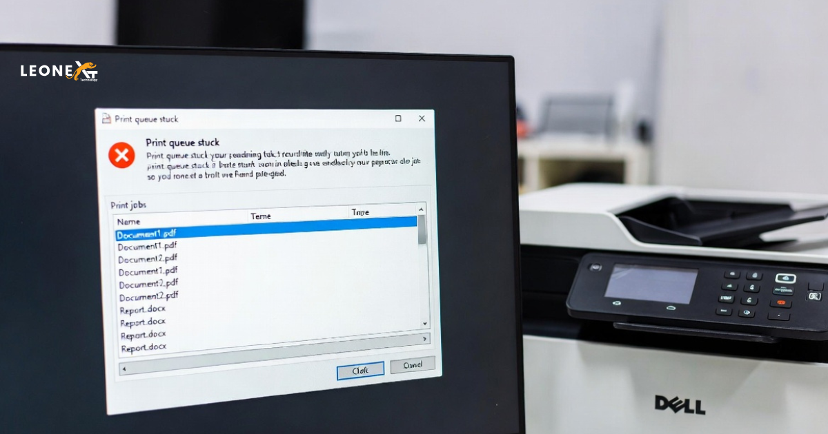 Dell printer spooler error