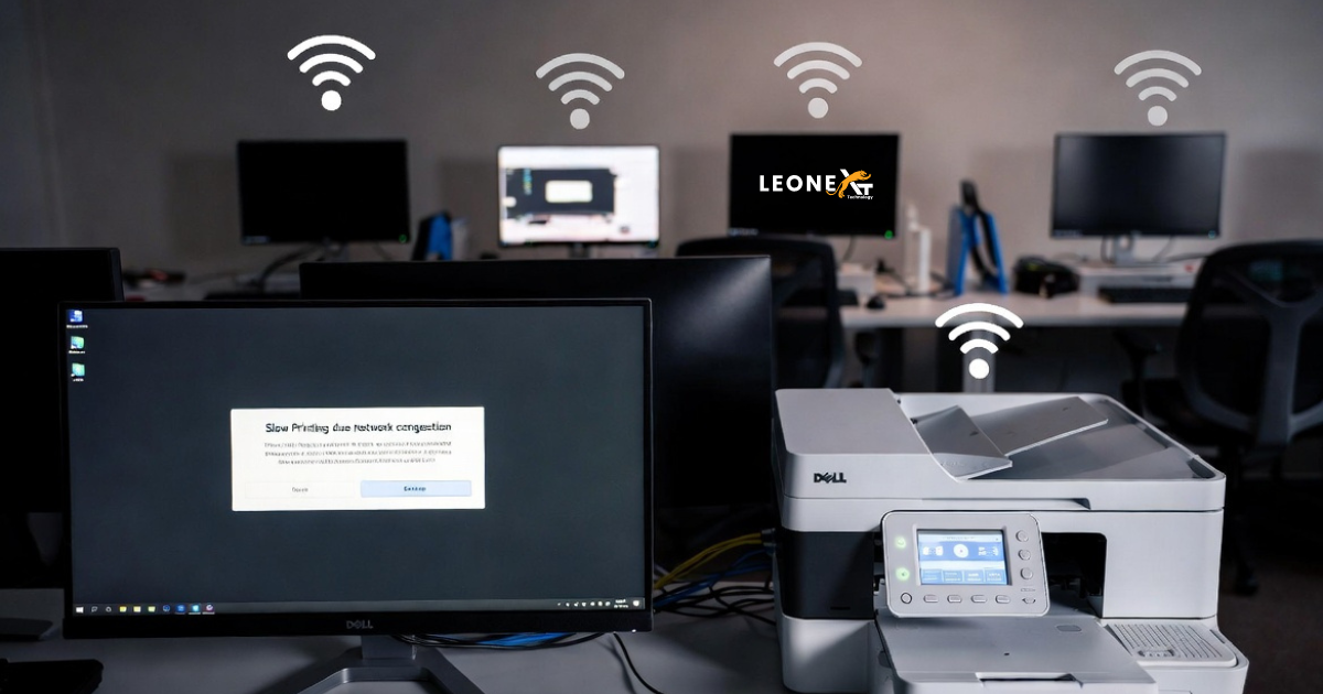 Dell network printer slow performance due to multiple users printing