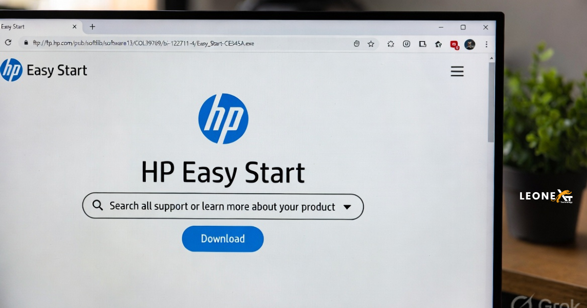Downloading HP Easy Start for printer setup
