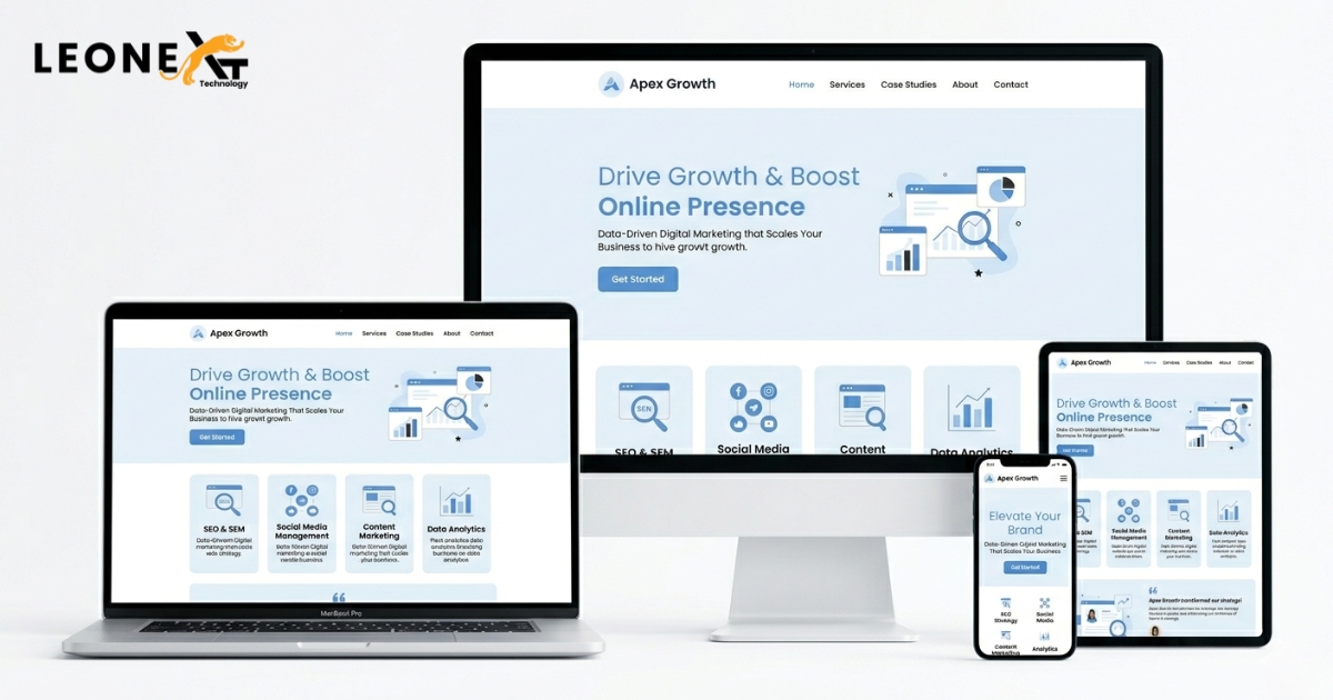 responsive mobile-optimized website layout across devices