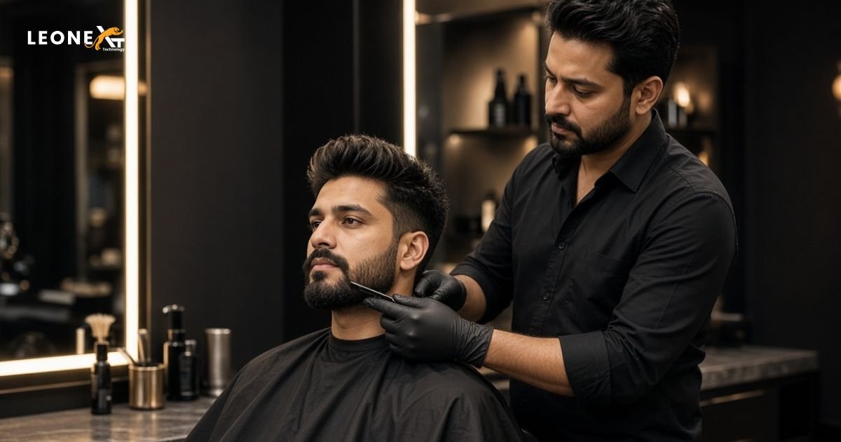 Busy unisex salon offering professional beauty services in Gaur City 2